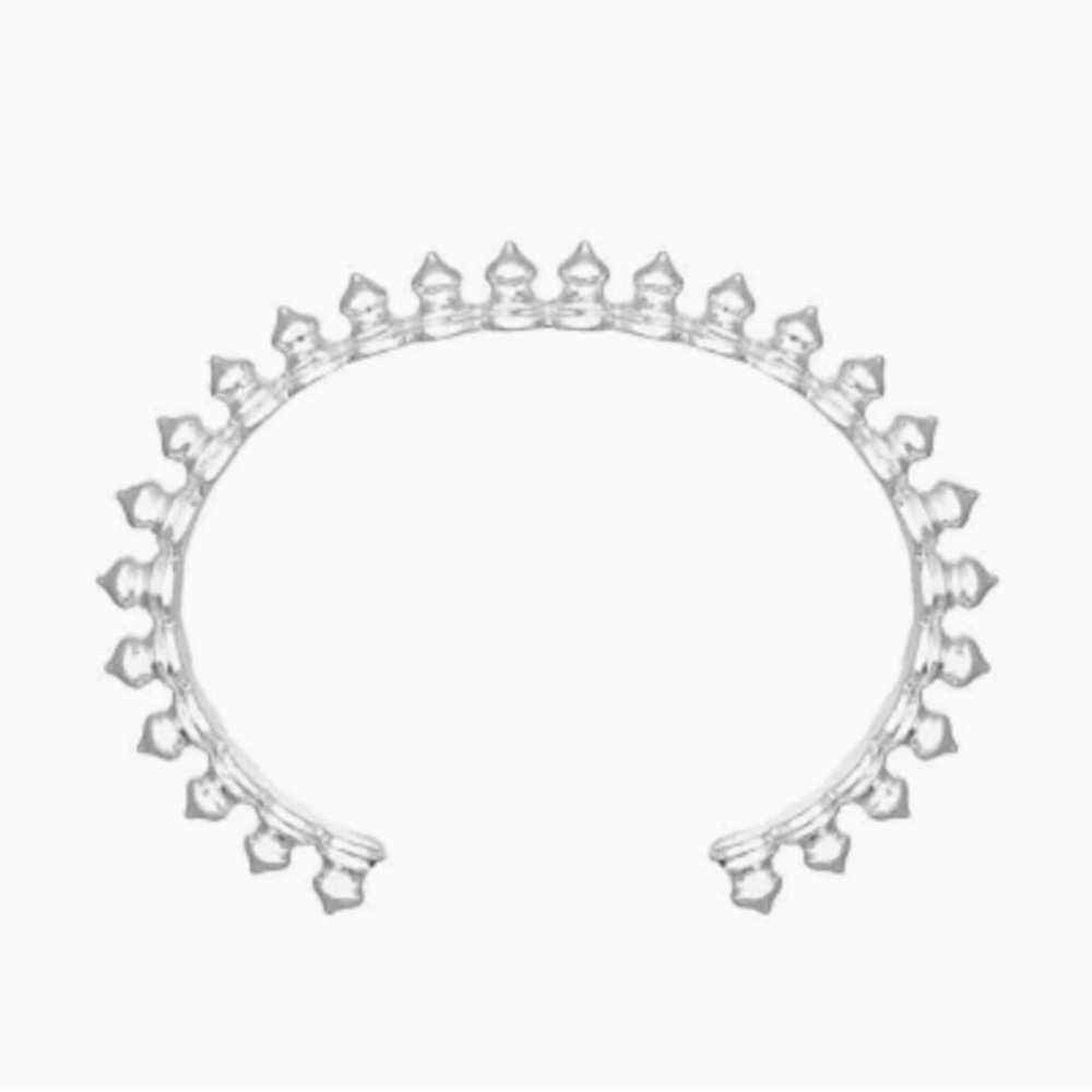KENDRA SCOTT Silver Rory Spiked Cuff Bracelet